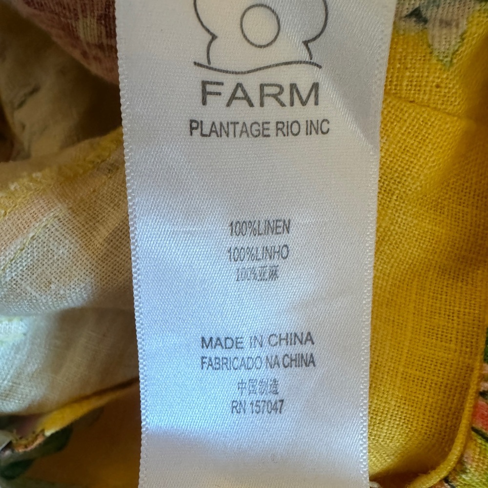 Farm Rio Pineapple skirt with slit and belt pineapple - Picture 3 of 4